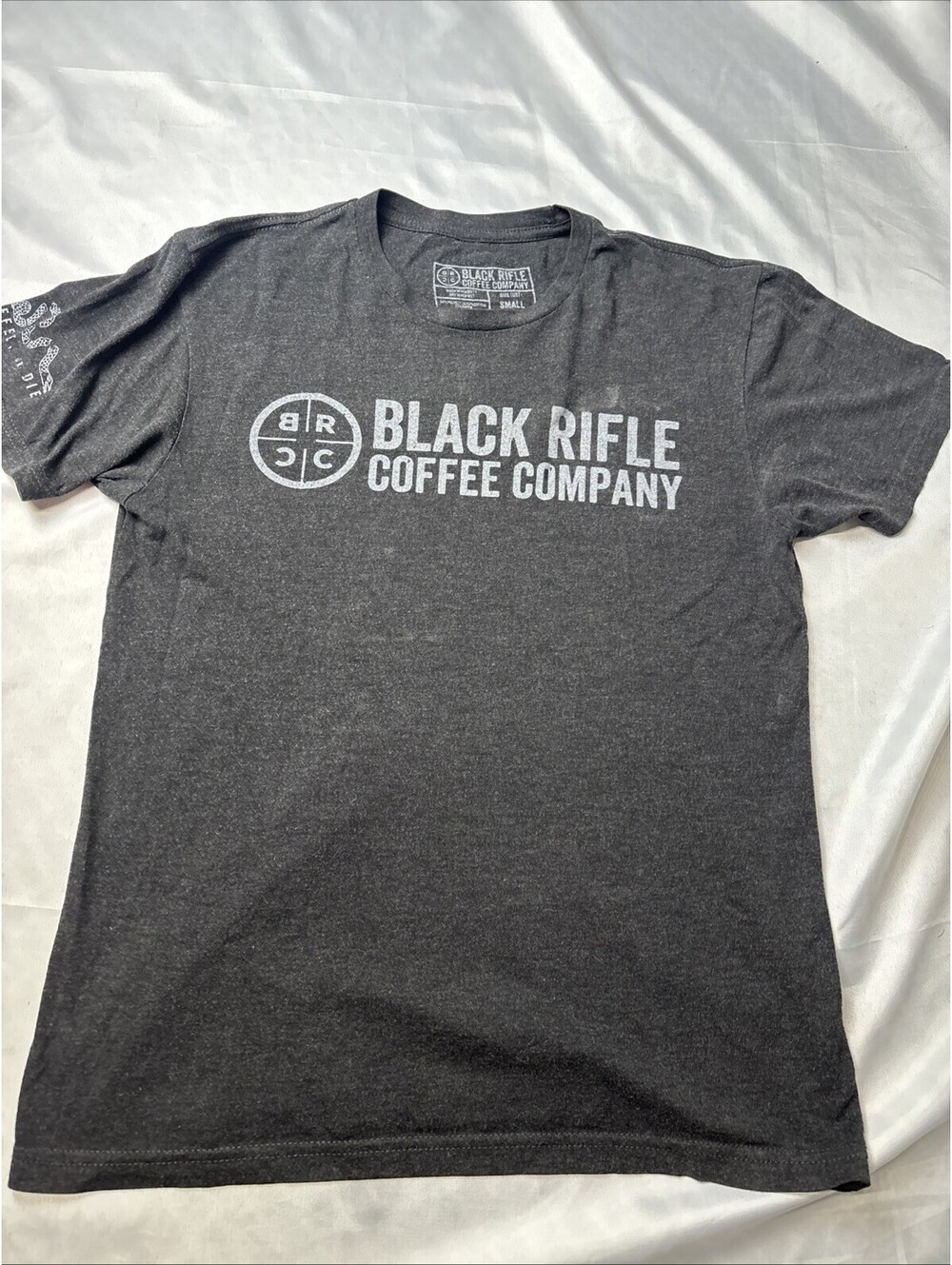 Black Rifle Coffee Company Small Dark Gray T-Shirt